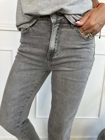 Lettie - Højtaljede moms jeans