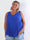 Linda Top - Fin plisseret plus size top i viskoseblanding med V-udskæring