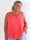 Linda Top - Fin plisseret plus size top i viskoseblanding med V-udskæring