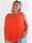 Linda Top - Fin plisseret plus size top i viskoseblanding med V-udskæring