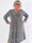 Lina - Söt plus size festklänning med glittertråd och korsdetalj vid bysten
