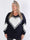Lorena - Plus size stickad blus med stort hjärta