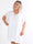 Magnolia - Plus size t-shirtkjole i blød bomuld med fine ærmer i broderet hulmønster