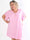 Magnolia - Plus size t-shirtkjole i blød bomuld med fine ærmer i broderet hulmønster