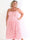 Maira Oasis - Plus size stropkjole med guld dutter og smock henover brystet