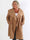 Malfrid - Plus size kappa i mjuk teddy med shiny stjärnor