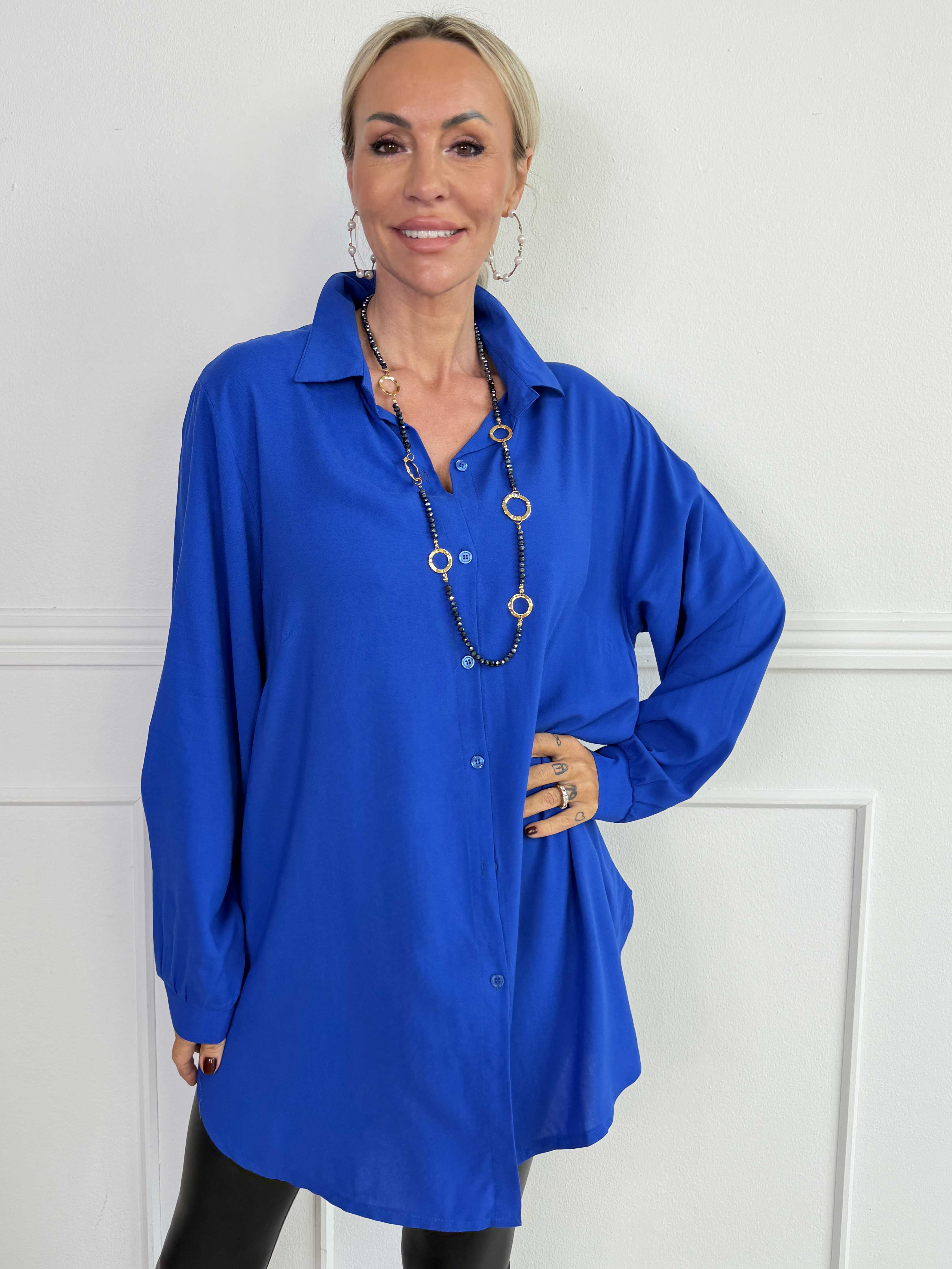 Manja - Enkel och stilren skjorta i mjuk viskos med en elegant och tidlös look