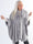 Manon - Plus size poncho med faux fur kant