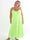 Marceline Long - Lang plus size stropkjole i viskose med A-facon
