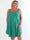 Marceline Short - Kort plus size stropkjole i viskose med A-facon