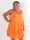Marceline Short - Kort plus size stropkjole i viskose med A-facon