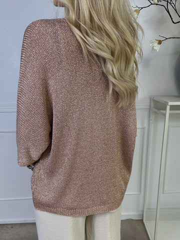 Mariela - Söt kofta i viskos med glittertrådar