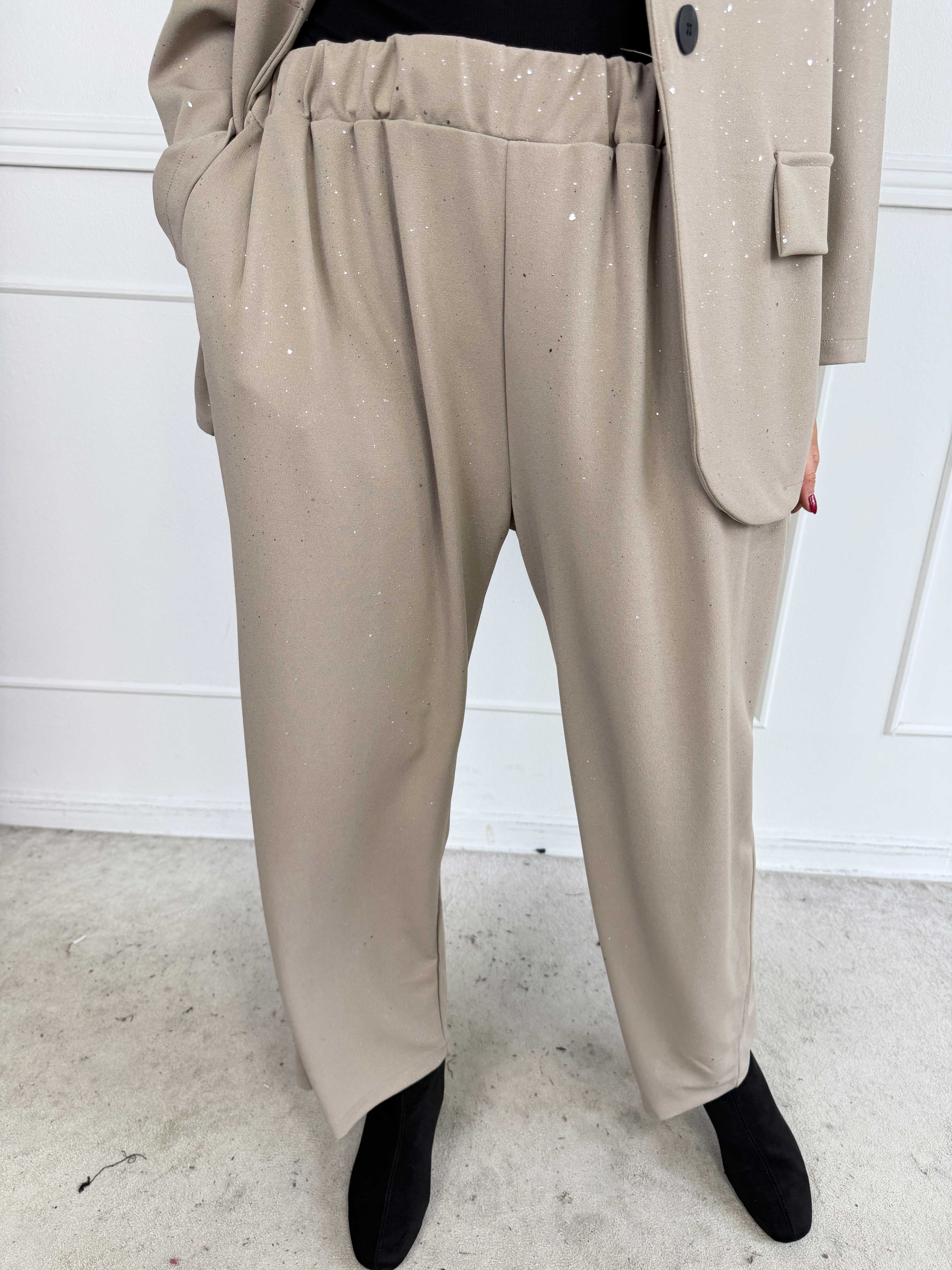 Medea Pants - Eleganta byxor med fint glitterdamm som ger en exklusiv look