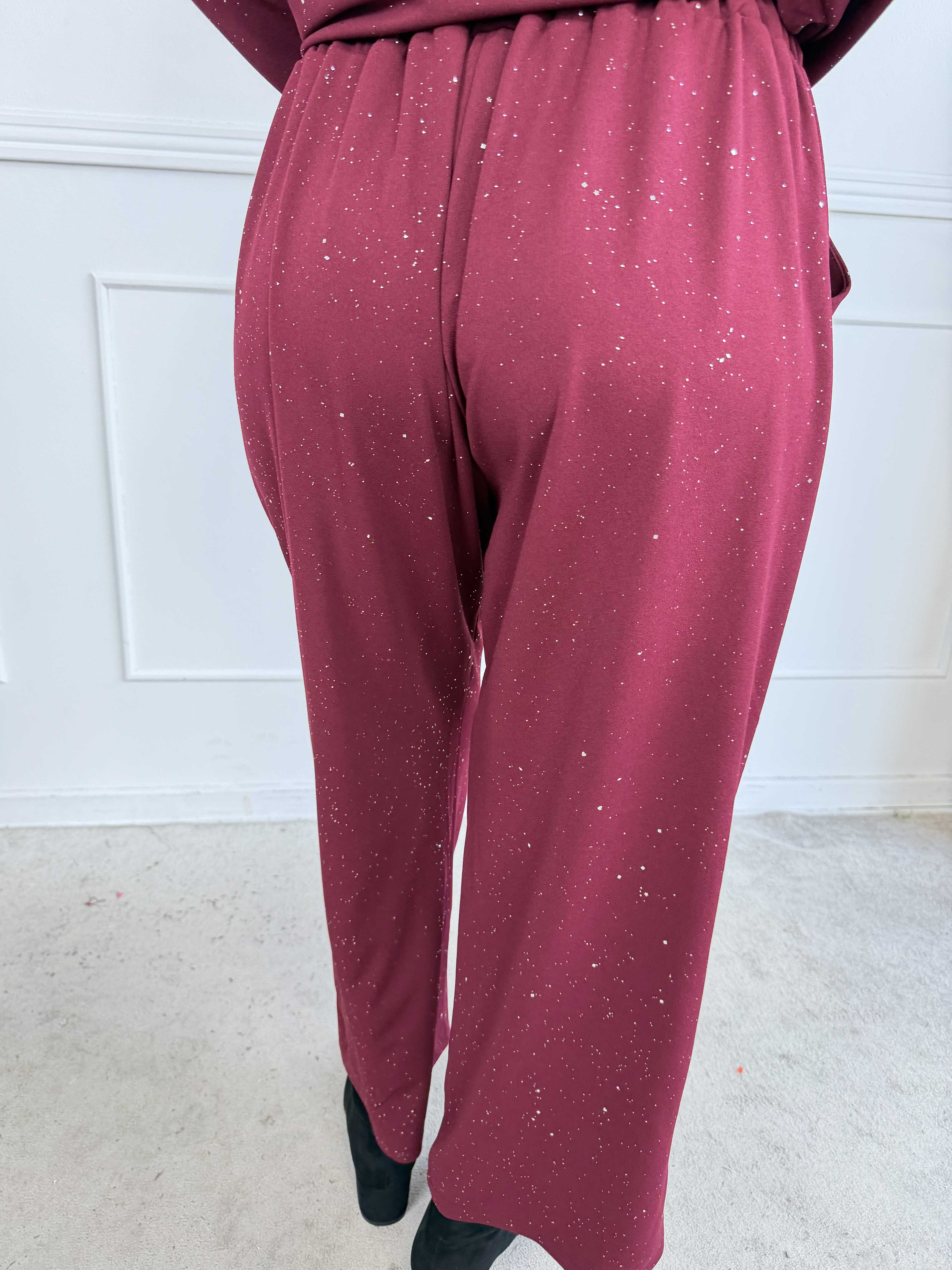 Medea Pants - Eleganta byxor med fint glitterdamm som ger en exklusiv look