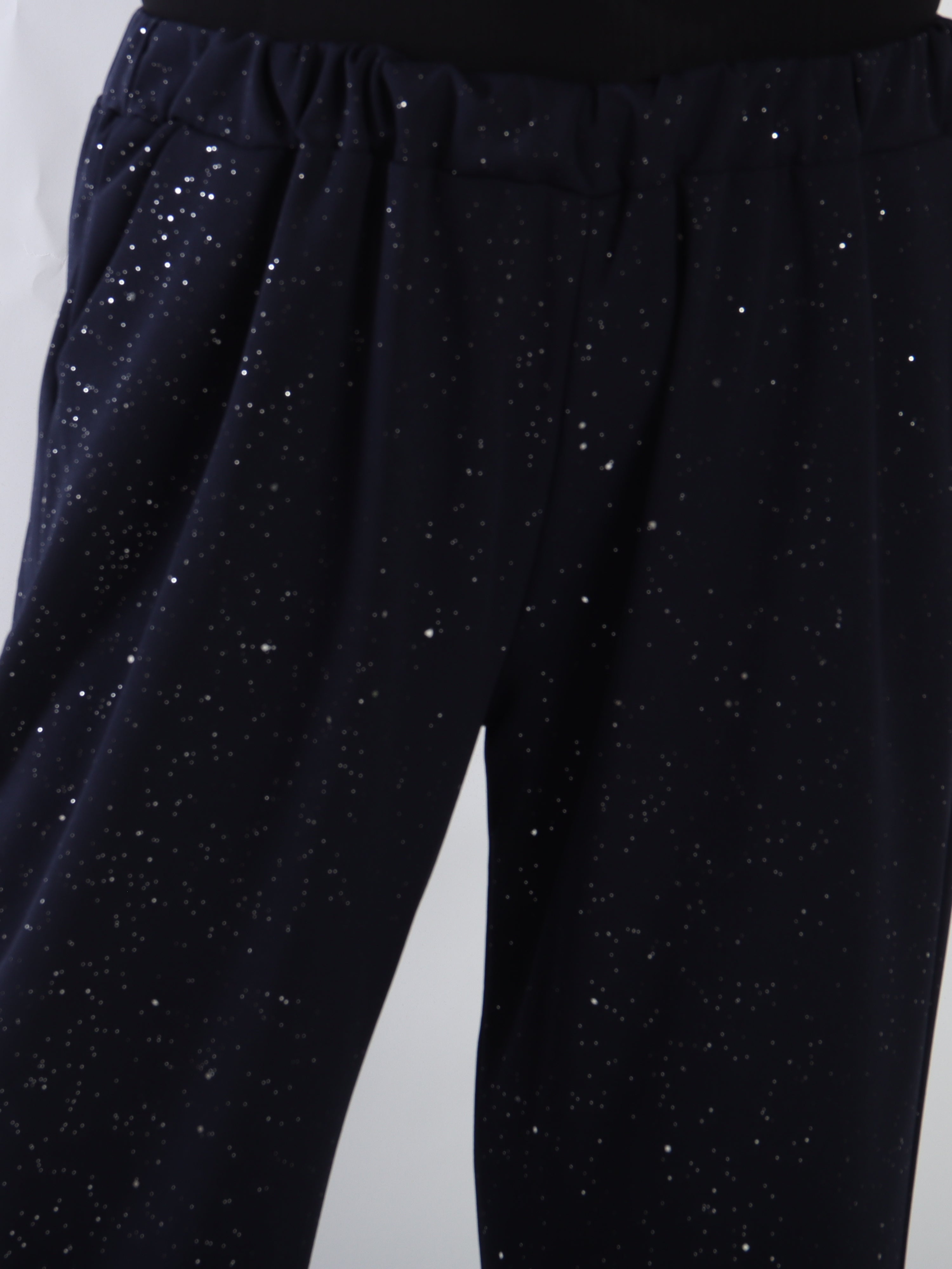 Medea Pants - Eleganta byxor i plus size med fint glitterdamm som ger en exklusiv look