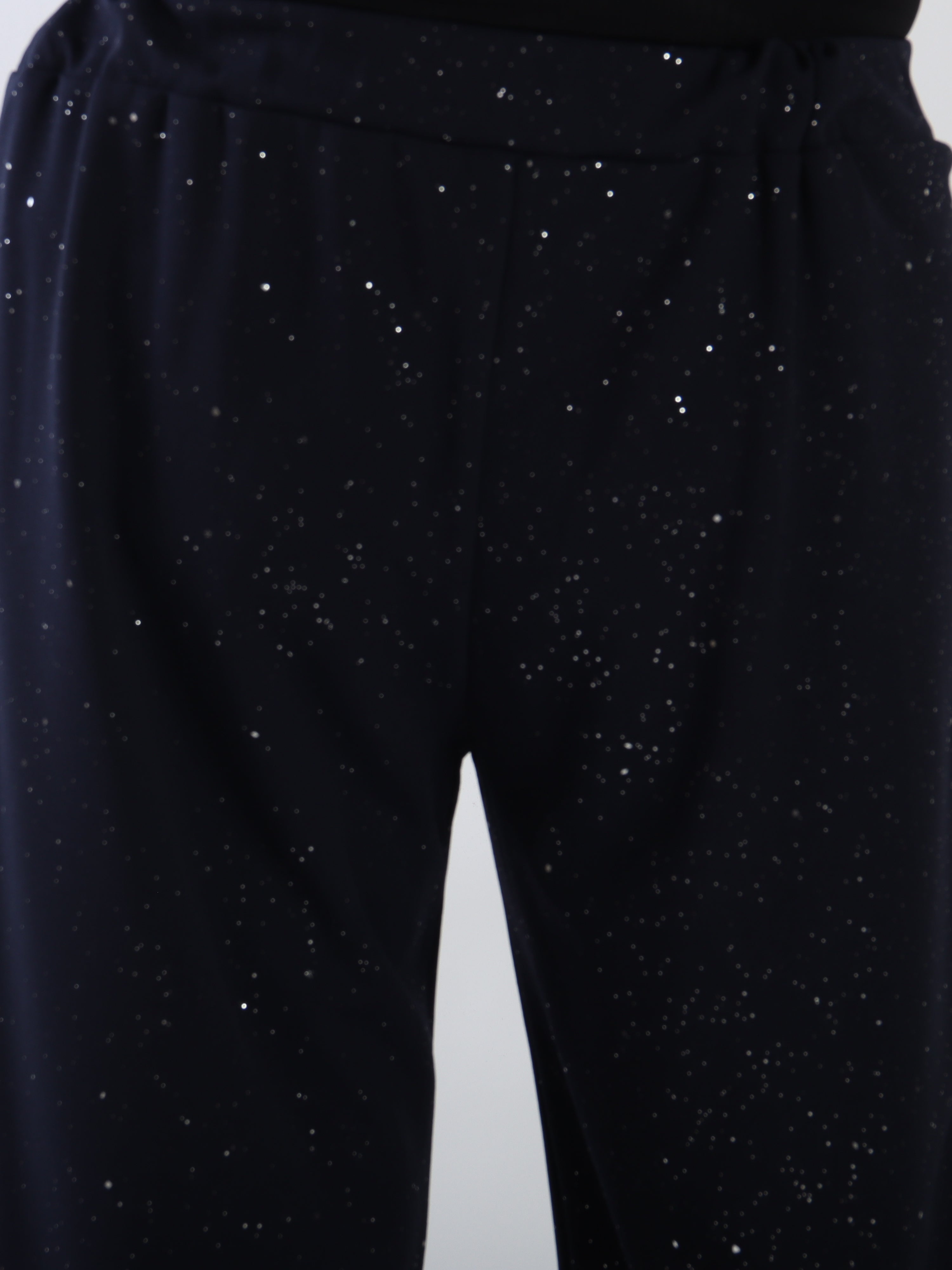Medea Pants - Eleganta byxor i plus size med fint glitterdamm som ger en exklusiv look