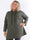 Merah - Luvtröja i plus size med dragkedja