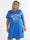 Meriam - Plus size t-shirtklänning med ett coolt, amerikanskinspirerat tryck
