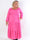 Midnight - Plus size-klänning med smockad midja och guldknappar