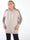 Mie - Lätt borstad stickad klänning i plus size med huva, långa ärmar och sportiga ränder