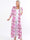 Mikkala Sweet Flower - Elastisk plus size kofta med tryck