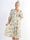 Milano Flower Midi - Plus size-klänning med blommigt tryck och lager-på-lager-look - Black