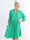 Milano Plain Midi - Enfärgad plus size klänning med lager på lager look
