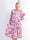 Milano Flower Midi - Plus size-klänning med blommigt tryck och lager-på-lager-look