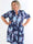 Milano Bouquet Midi - Plus size kjole med smukt blomsterprint og diskret guldglimmer