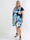 Milano Peony Midi S/S - Blommig plus size klänning med lager på lager look