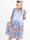 Milano Tamaria Midi - Plus size-klänning i fint tryck i lager-på-lager-look