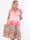 Milano Tamaria Midi - Plus size-klänning i fint tryck i lager-på-lager-look