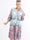 Milano Tamaria Midi - Plus size-klänning i fint tryck i lager-på-lager-look