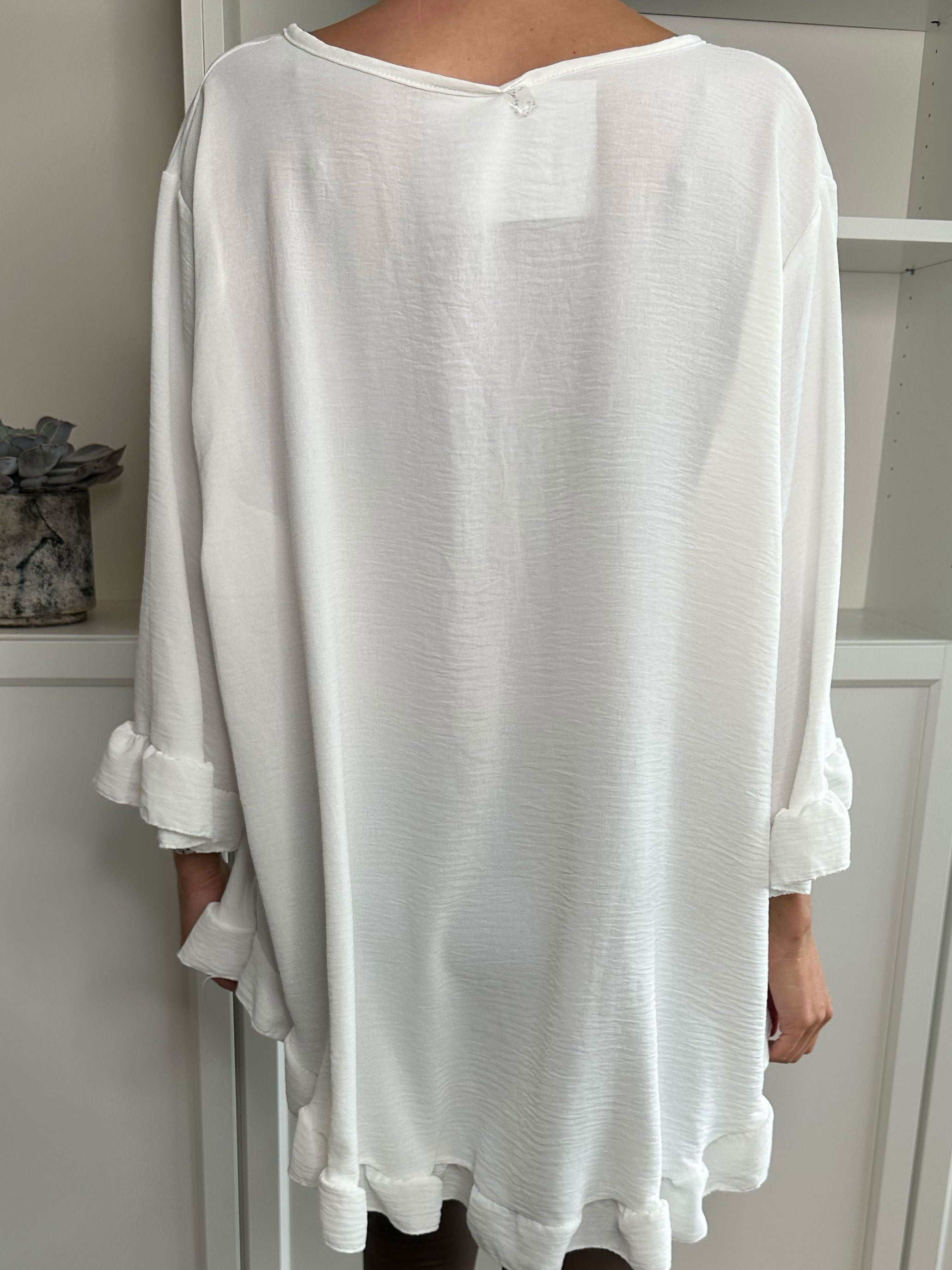 Mio Long - Söt tunika med volangkanter