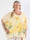 Mirabella Shirt - Plus size-tunika med löst chiffonglager med blommiga motiv