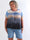 Miracle Batik - Plus size t-shirt i faded farver med elastik for enden