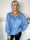 Miracle Denim Shirt L/S - Blus med resår i nederkanten och långa ärmar