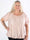 Miracle Dot T-shirt - Elastisk plus size blus med guldprickar på