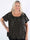 Miracle Dot T-shirt - Elastisk plus size blus med guldprickar på
