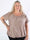 Miracle Dot T-shirt - Elastisk plus size blus med guldprickar på