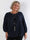 Nancy Glitter Shirt L/S - Plisseret plus size bluse med glitter
