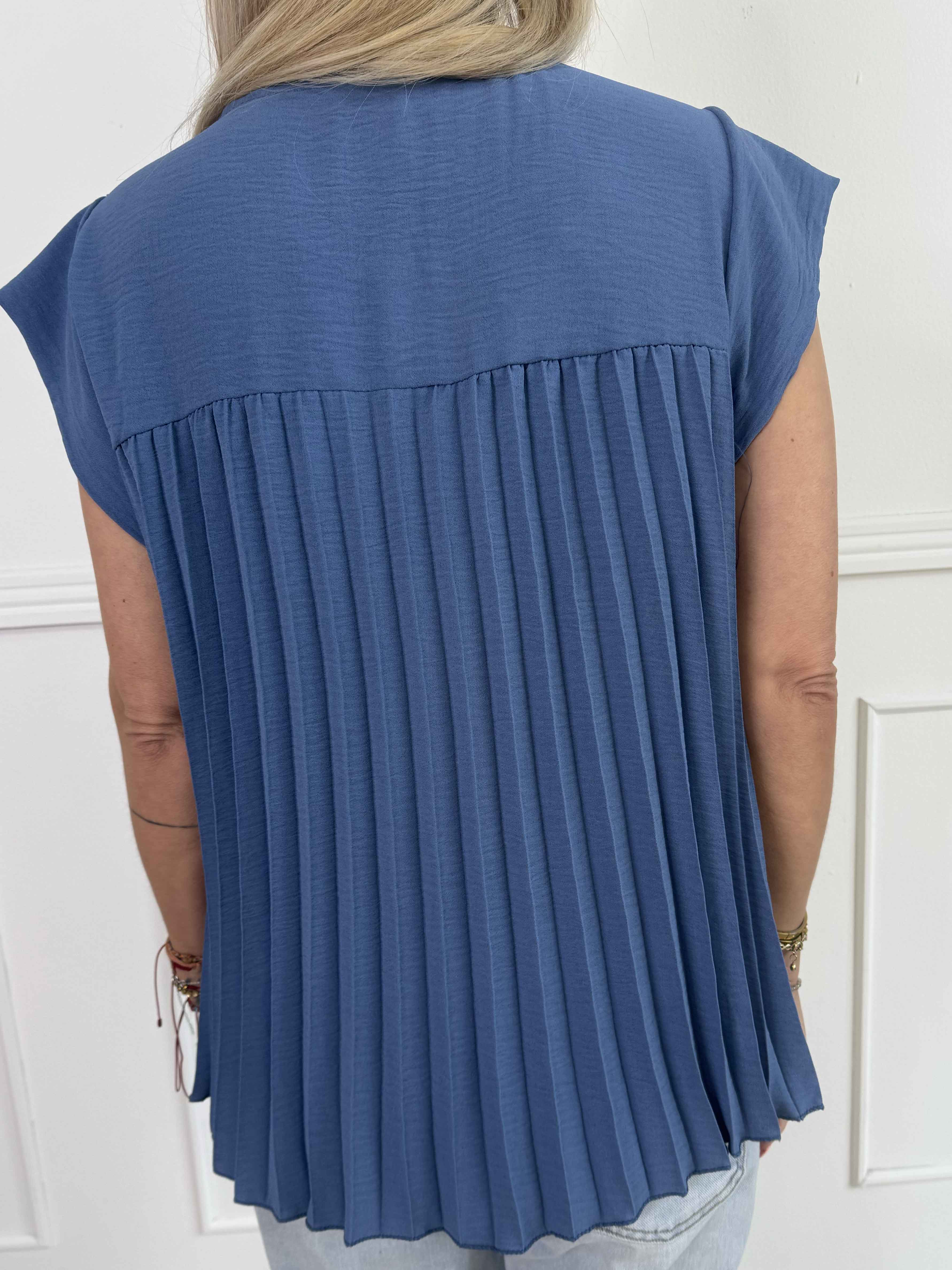 Nancy Shirt - Tunika med fine plisseringer