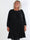Nancy Short L/S - Plus size klänning med plissering och fickor