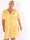 Nicolina Butterfly Short - Plus size kjole med sommerfugleprint og snøre under brystet
