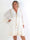 Odessa - Feminin blonde plus size tunikakjole i en bomuldsblanding