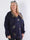 Omaria - Stickad plus size blus med fyrverkerier på