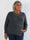 Ondine - Elegant plus size strikbluse med fine hvide perler og lille slids