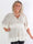 Pamela Glitter Shirt - Plus size paljett-tunika med smock och volanger