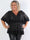 Pamela Glitter Shirt - Plus size paljett-tunika med smock och volanger