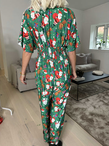 Pams Christmas Jumpsuit - Jumpsuit med resår och julmotiv